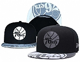 76ers Reflective Logo Black Adjustable Hat GS,baseball caps,new era cap wholesale,wholesale hats